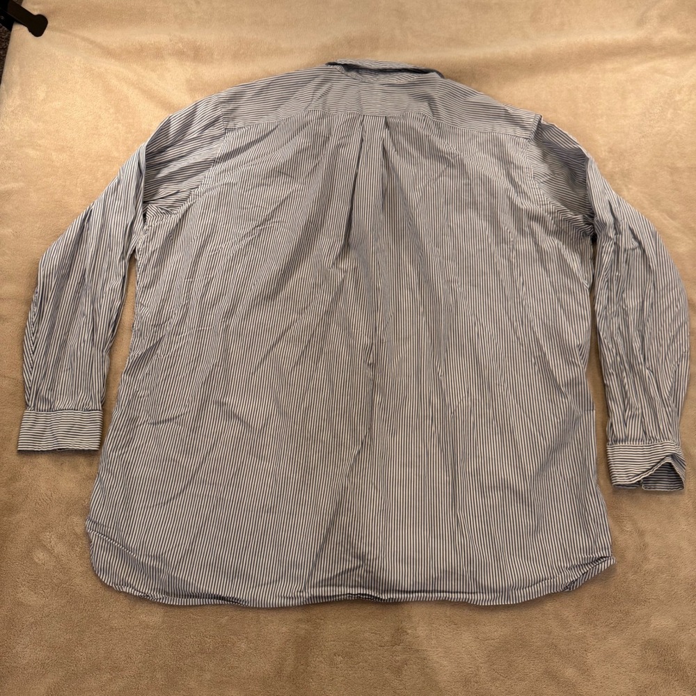 Ralph Lauren Classic Fit Striped Oxford Shirt Preppy Old Money Mens Sz 19 2XL - Picture 9 of 12